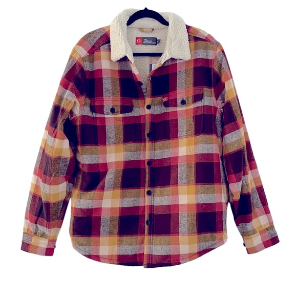 The American Outdoorsman Mens Size M Sherpa Flannel Shaket - Picture 11 of 11